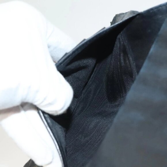 CHANEL COCO Mark Long Wallet Grained Calf Skin Navy Gold - Picture 16 of 16